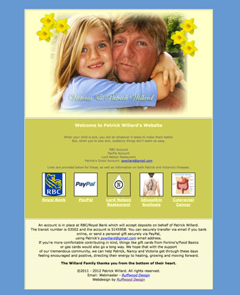 Willard Family website design