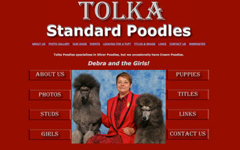Tolka Poodles website design